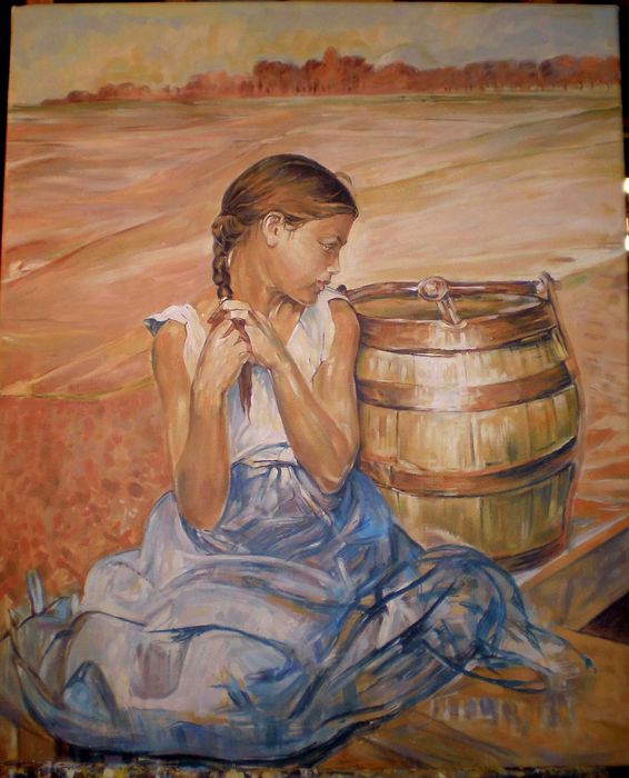 Kopia obrazu Jacka Malczewskiego „Zatruta studnia”
Ręcznie malowana