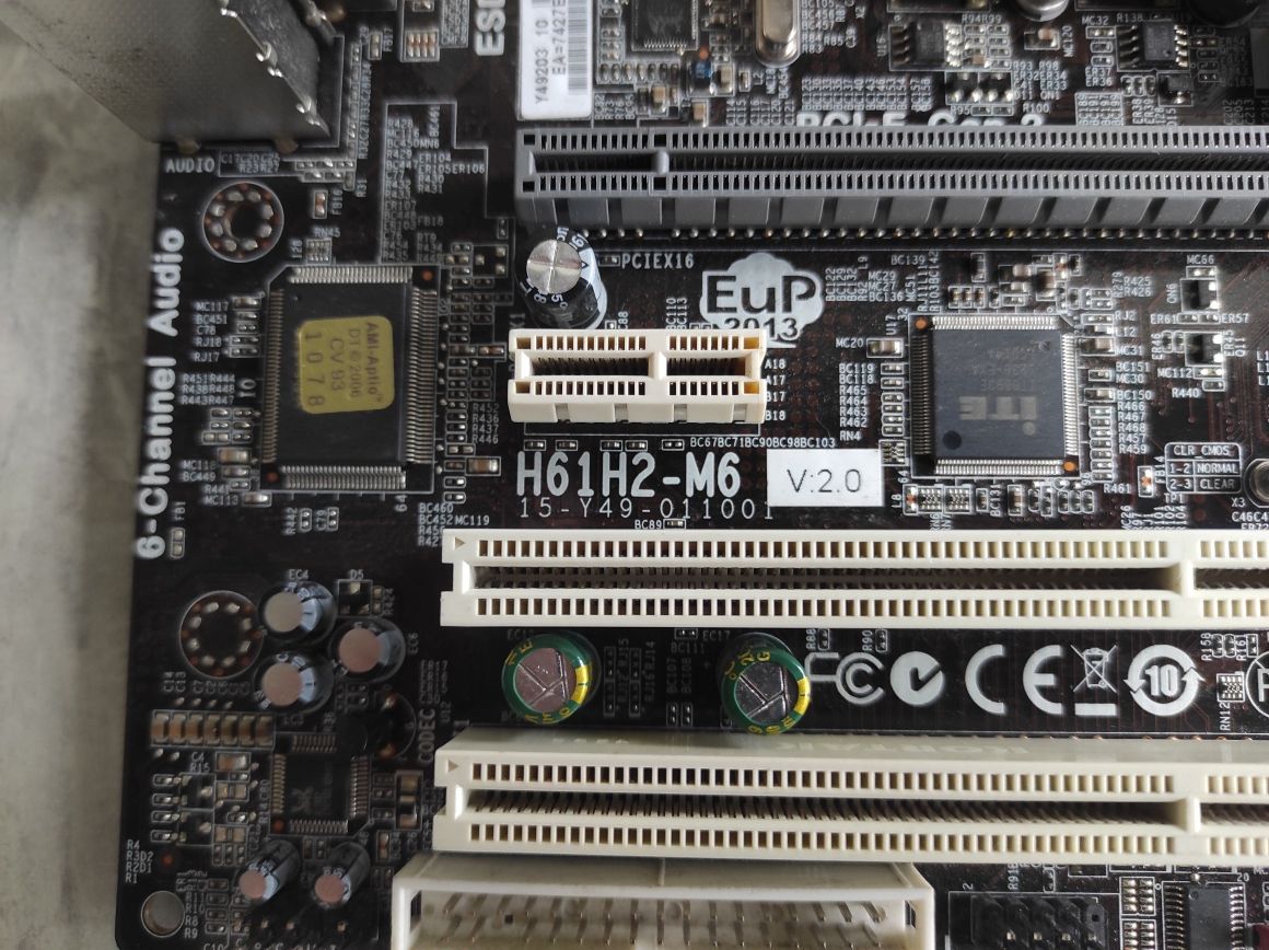 Комплект Материнская плата ECS H61H2-M6 s1155