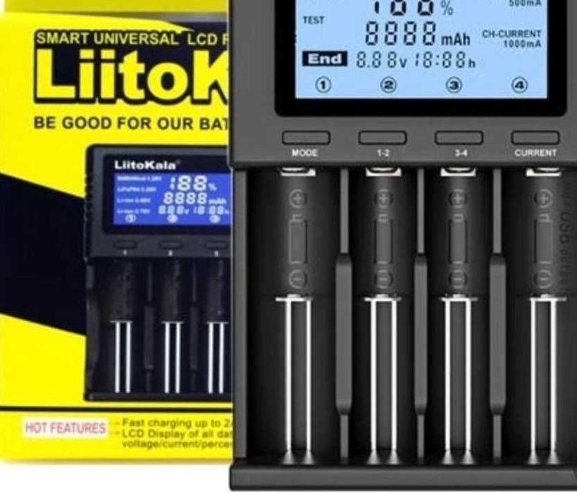 Автоматичний зарядний пристрій LiitoKala Lii-PD4 LED 4 канали