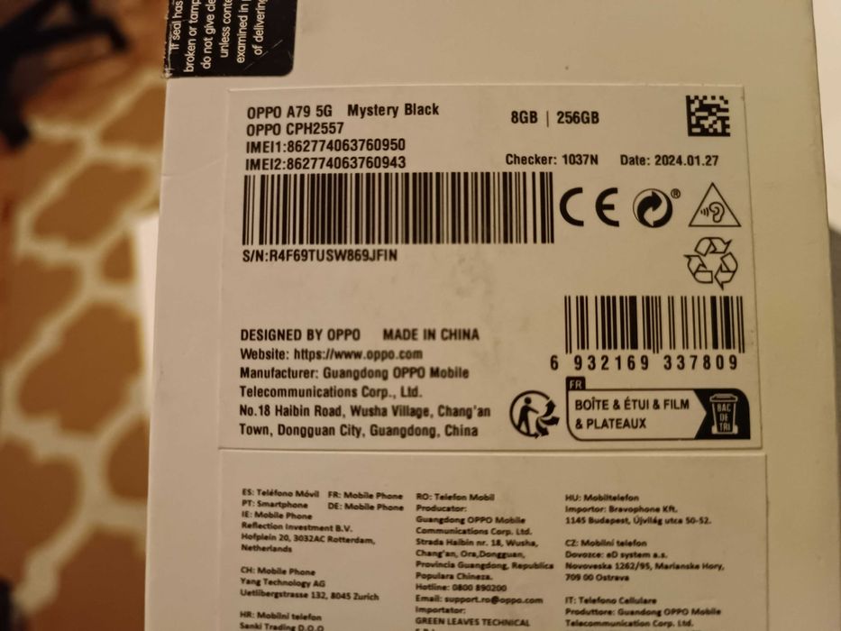 Smartfon OPPO A79 5G 8/256GB 6.72" 90Hz Czarny