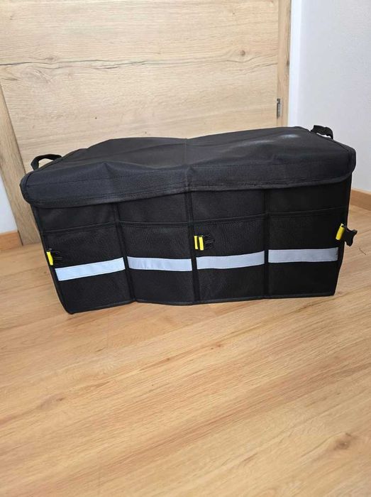 Duży Mocny Organizer Do Bagażnika Auta Samochodu Torba Pokrywa Pudełko