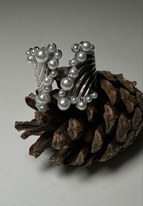 Каблучка з перлинами