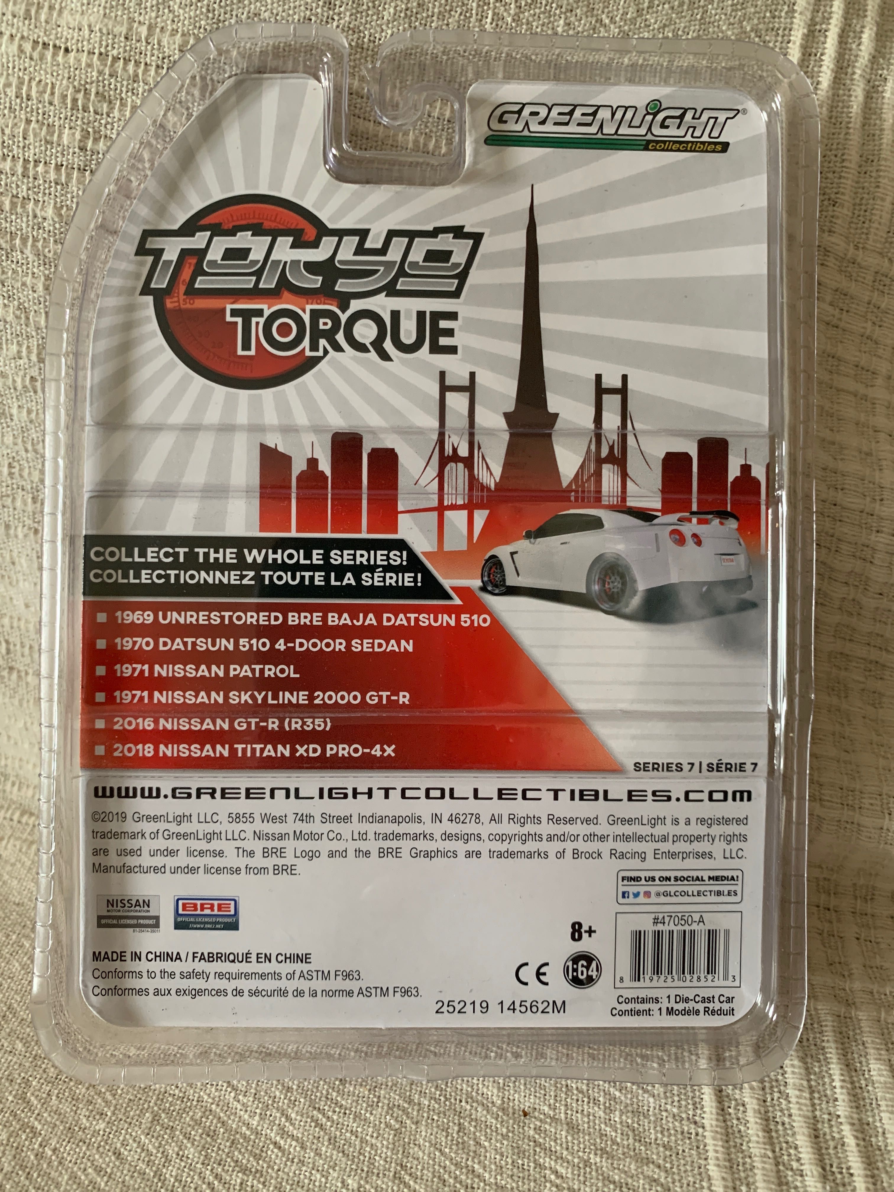 Táxi 1970 Datsun 510  Sedan - Tokyo Torque Serie 7 - Greenlight