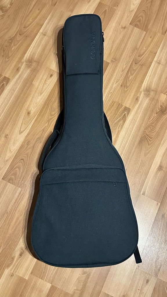 Gitara Elektryczna Corona STANDARD ST M-BLK z pokrowcem i wzmacniaczem