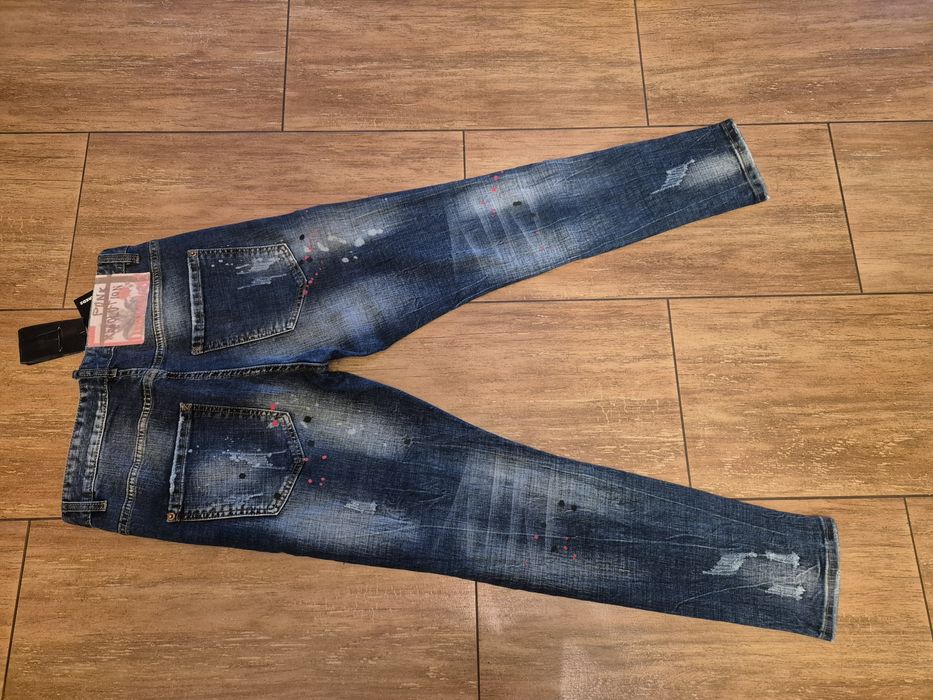 Dsquared2 spodnie męskie wysoki stan