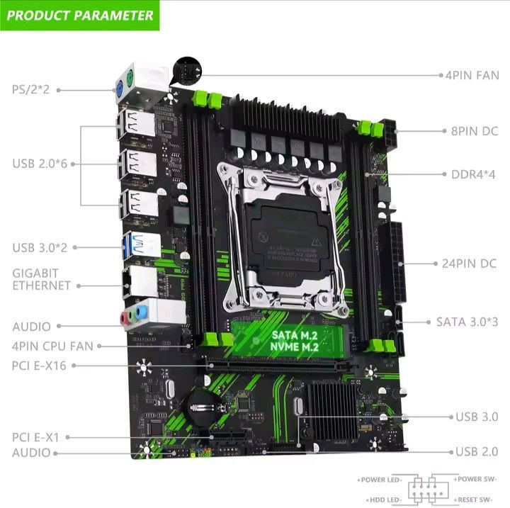 Материнська плата Machinist X99 PR9