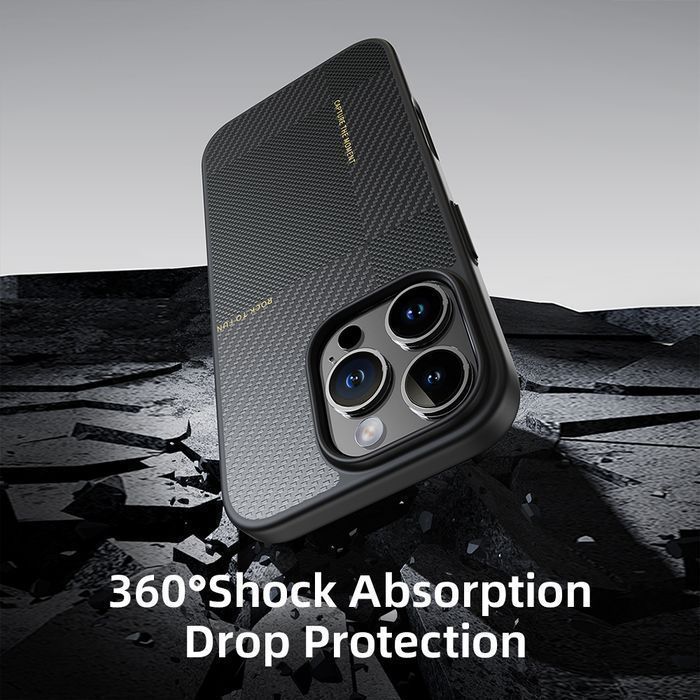 Rock Etui Ultra Thin Aramid Fiber Kevlar 600D do Iphone 16 Pro Max