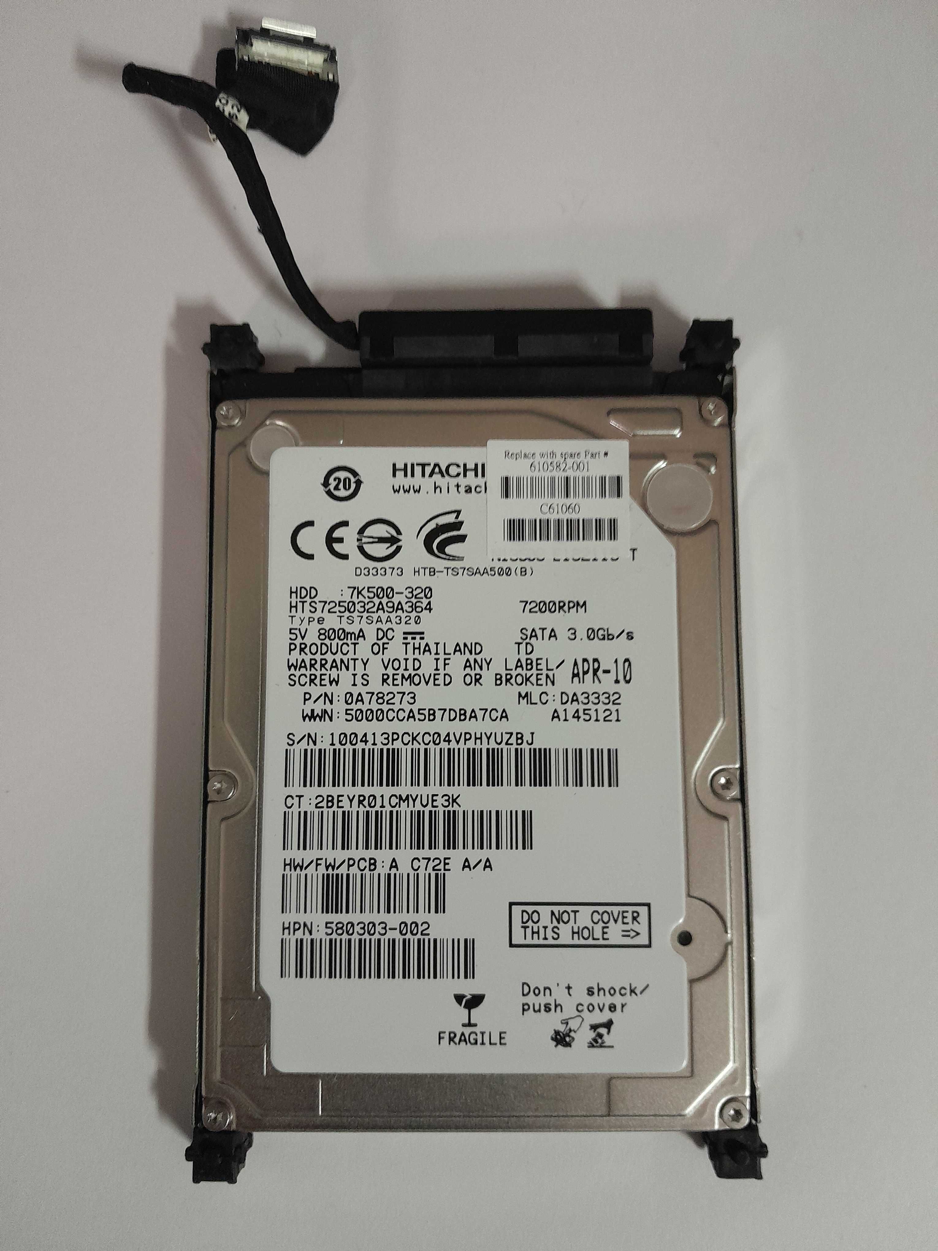 Disco Rígido 2.5'' HDD 320Gb