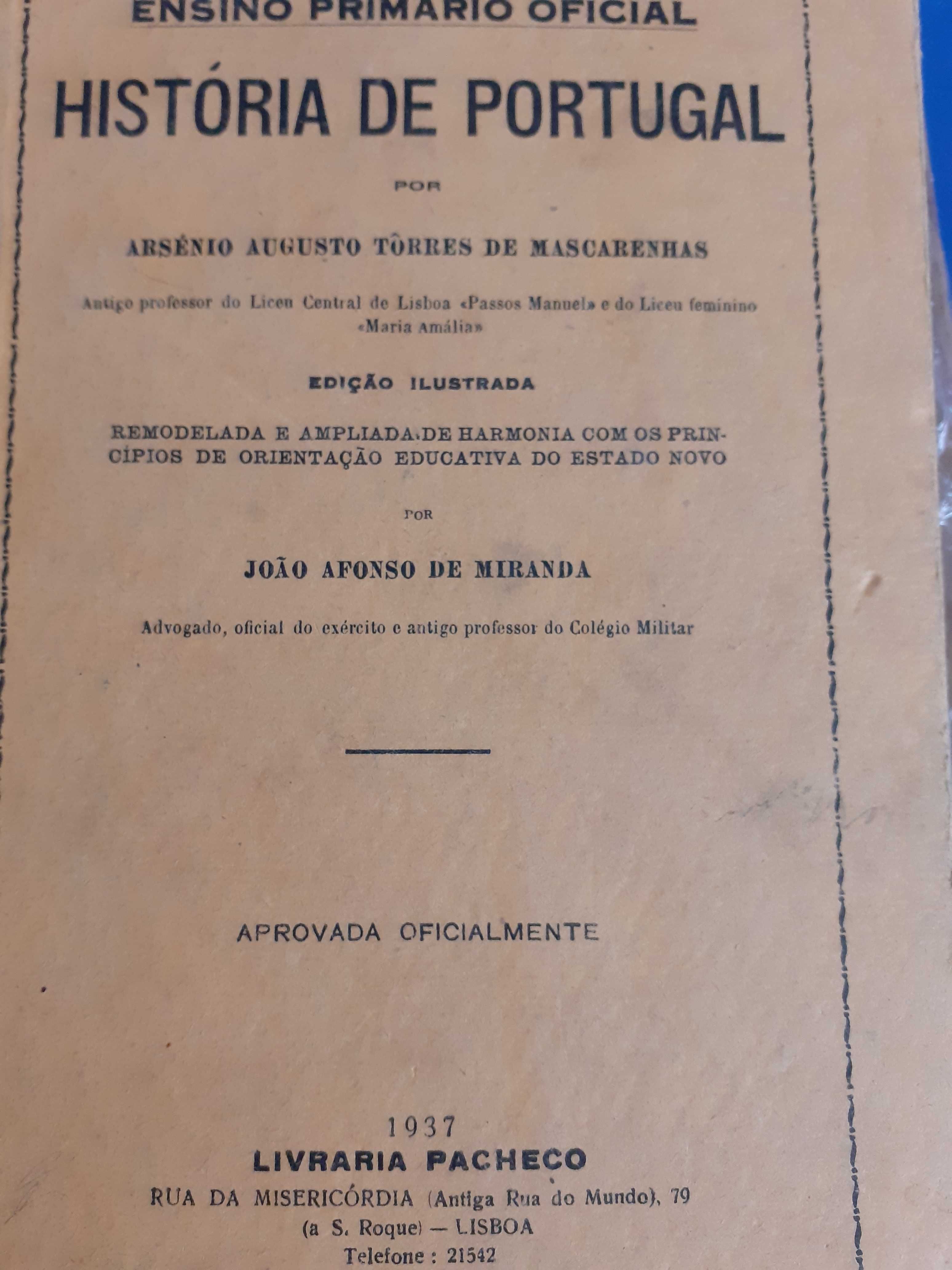 Compendio de Historia Sumaria de Portugal por eurico Seabra / 2 livros