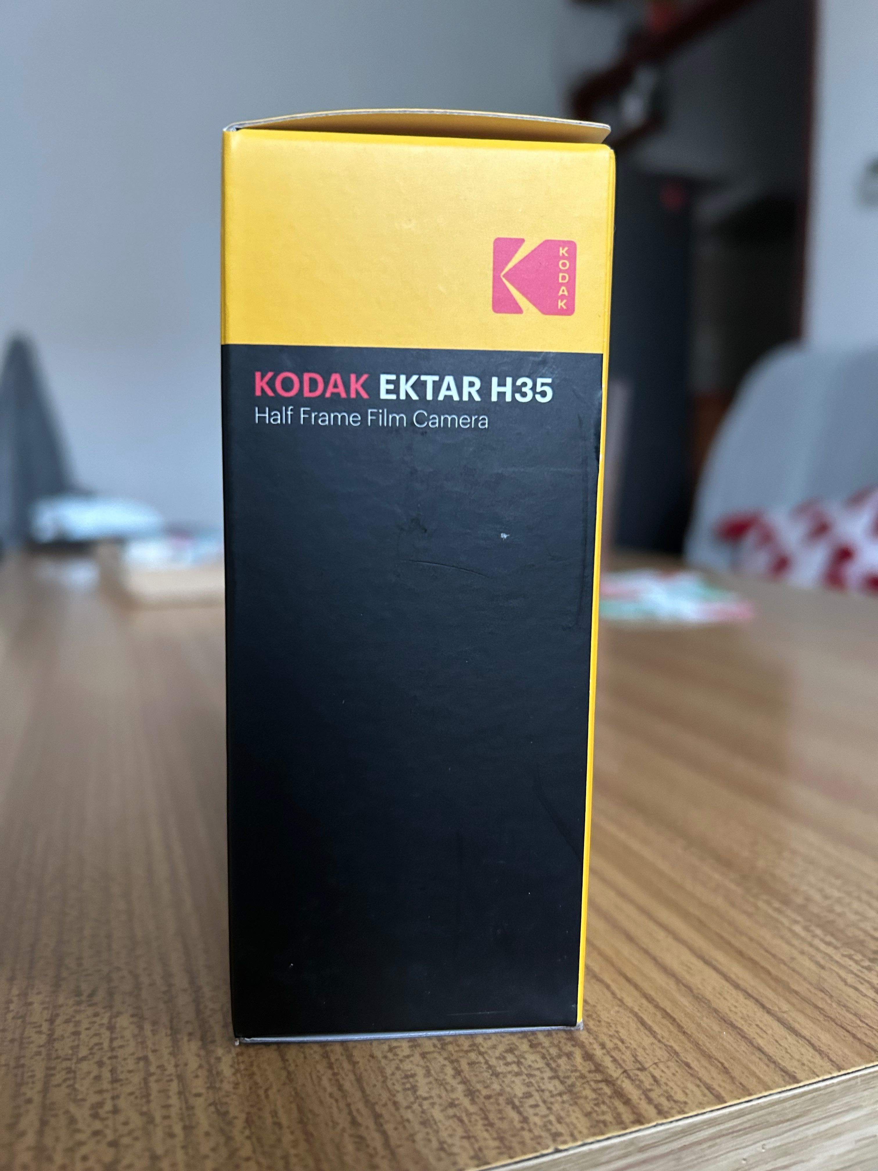 NOWY aparat analogowy 35mm z lampą błyskową Kodak Ektar H35 brązowy