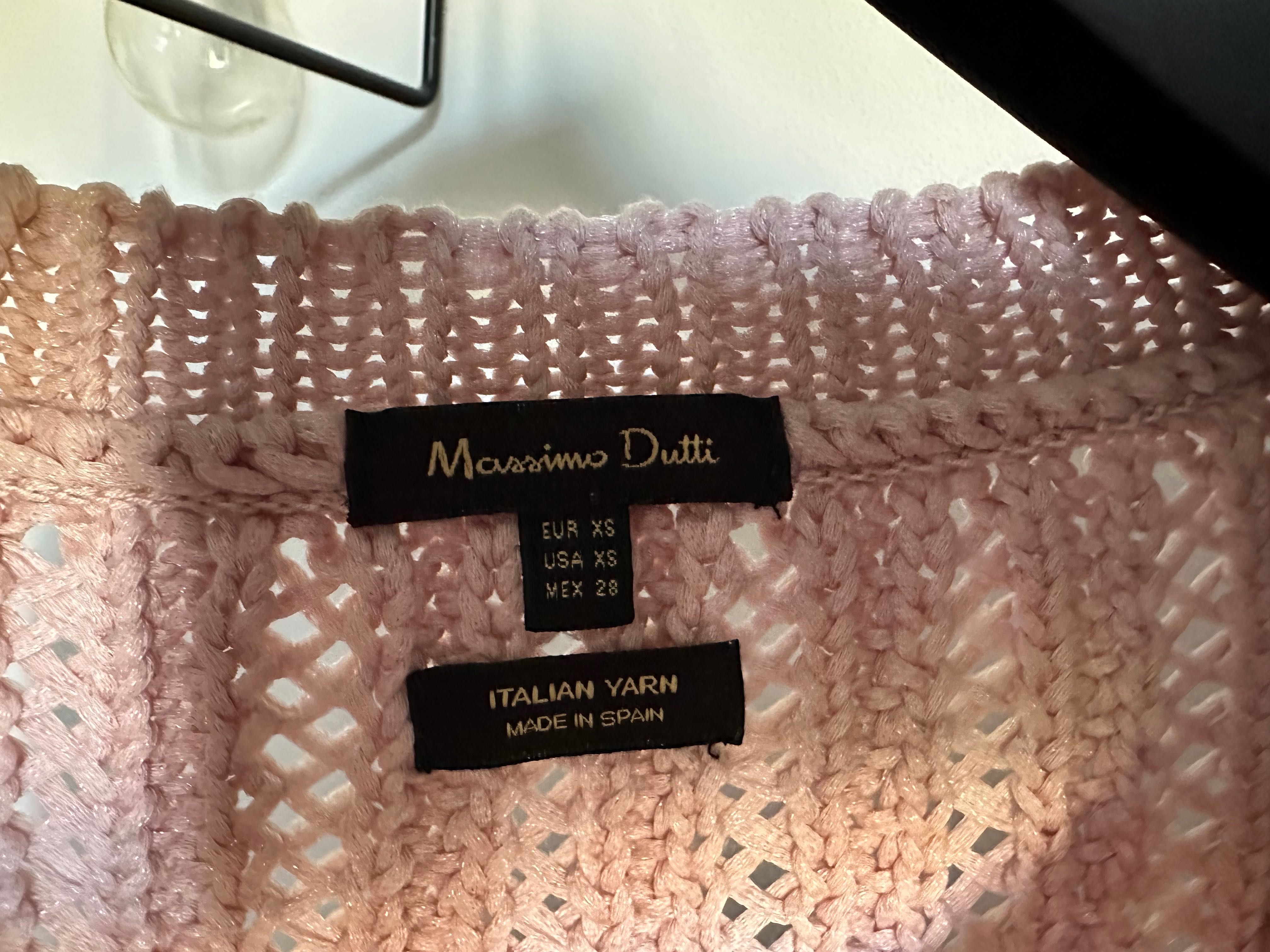 Jasnoróżowy sweter Massimo Dutti