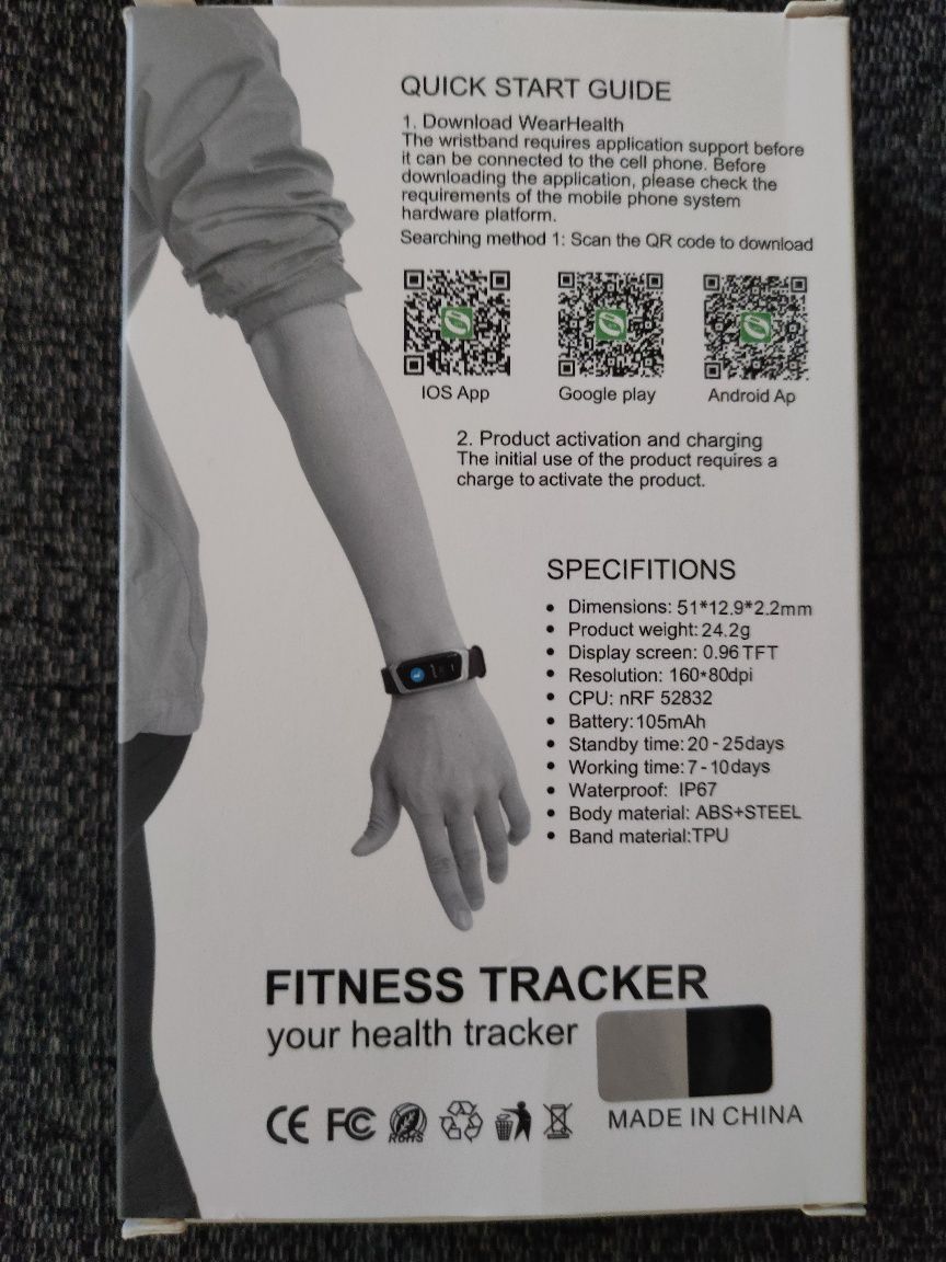 Opaska Fitness tracker