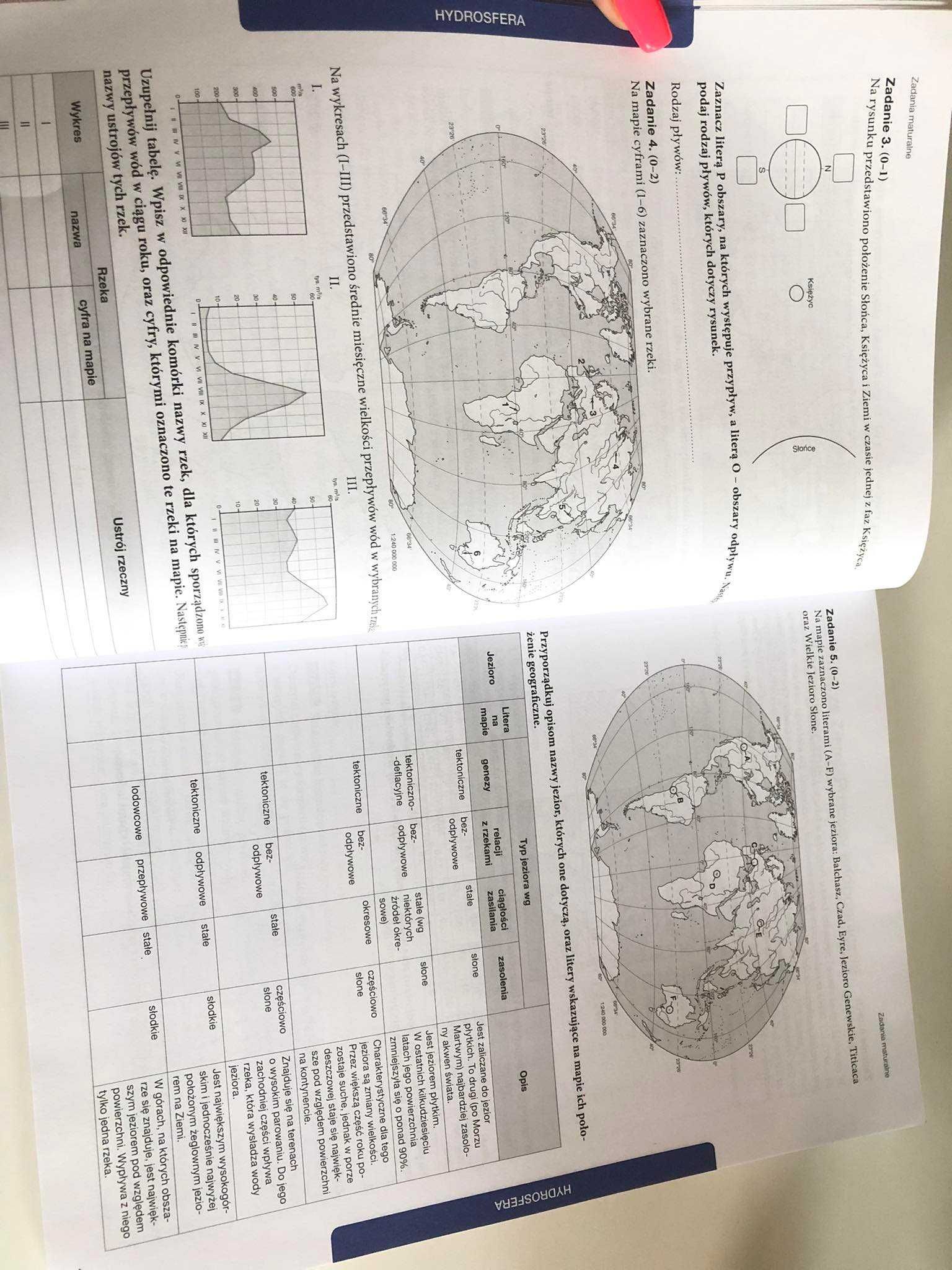 Geografia - zadania i arkusze maturalne