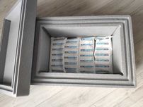 2x Lodówka styropianowa, pojemnik termoizolacyjny *9 wkładów GRATIS