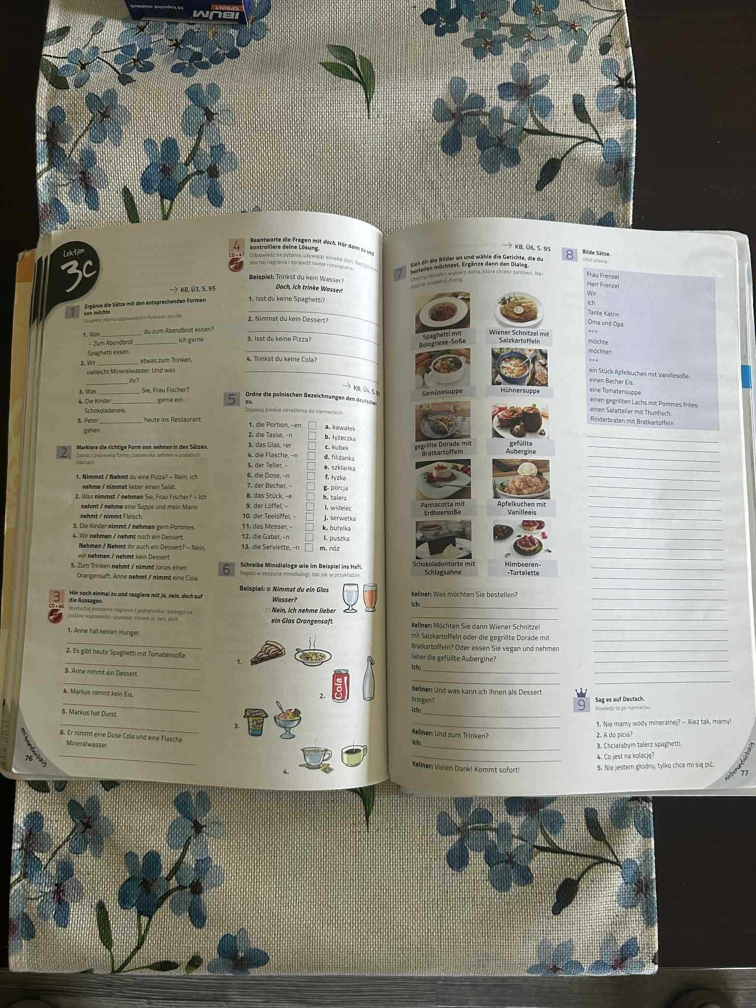 Podręcznik Język Niemiecki Komplett plus Klasa 1 +WYPEŁNIONE ĆWICZENIA