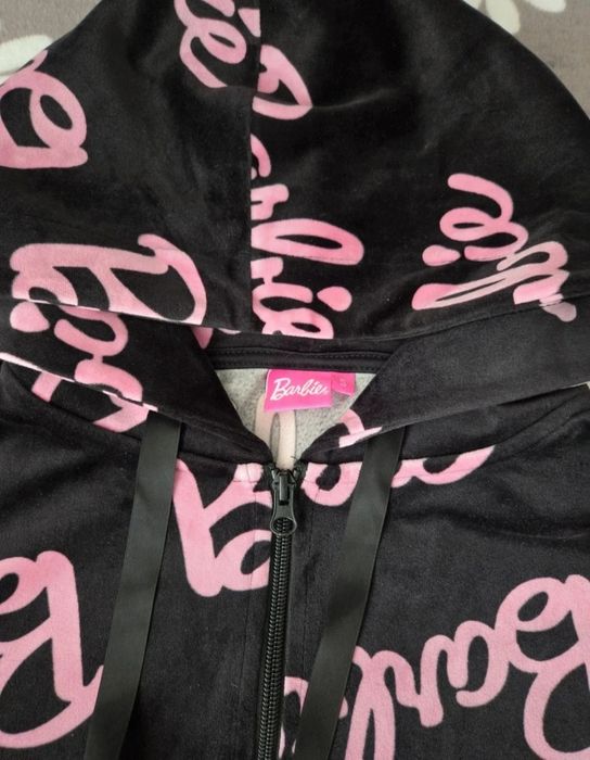Śliczna miękka bluza Barbie welurowa S