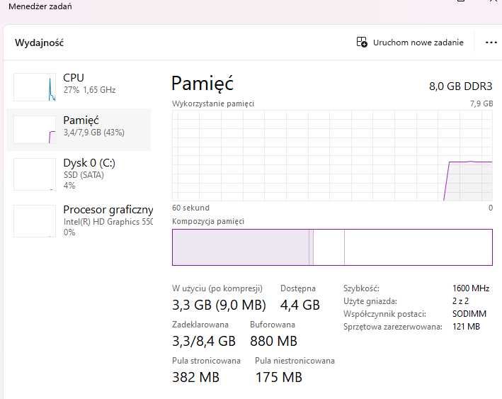 Laptop Lenovo T450 Intel Core i7! Dysk SSD! Licencja Win11!