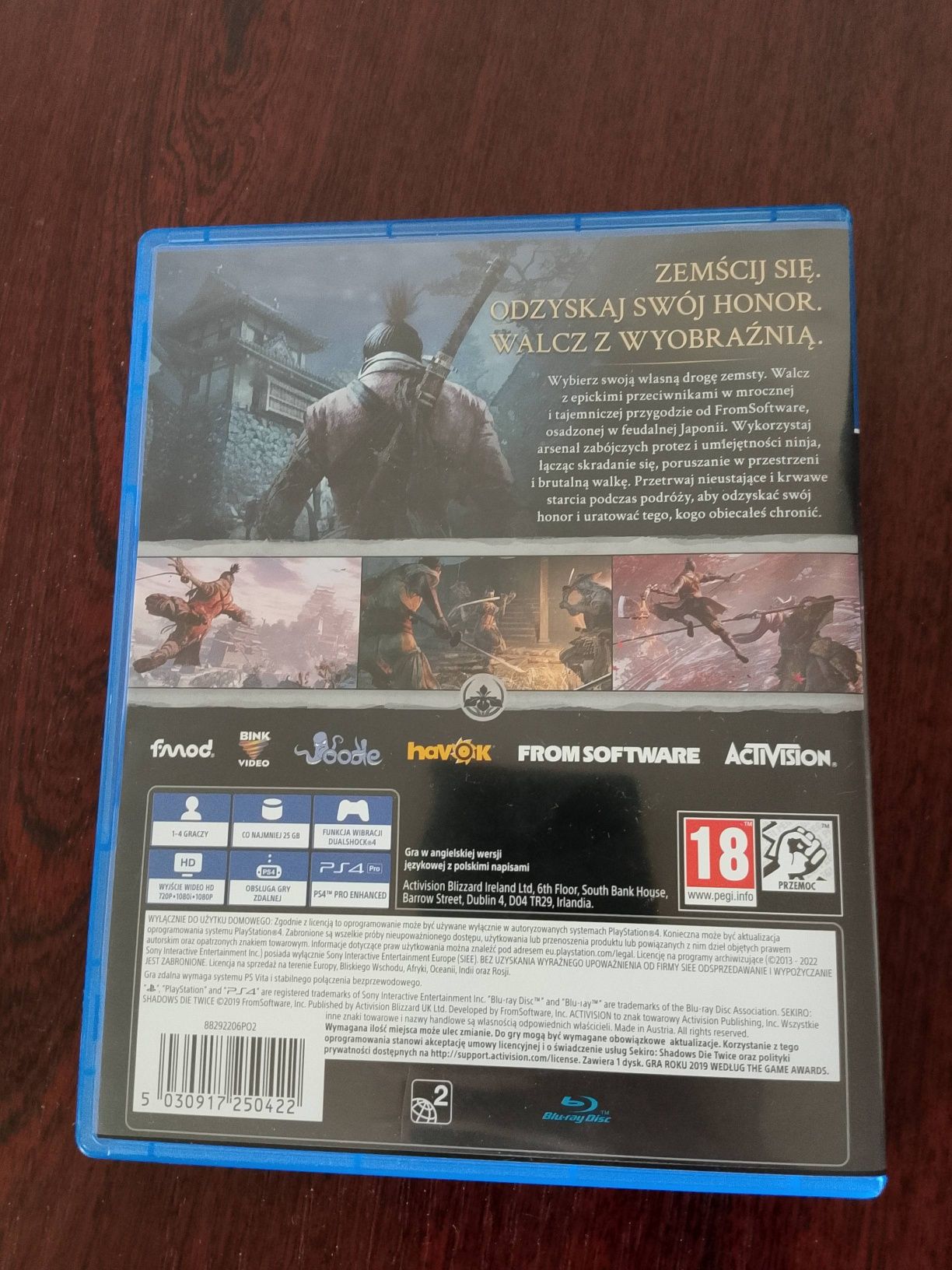 Sekiro Shadows Die Twice PS4/ps5