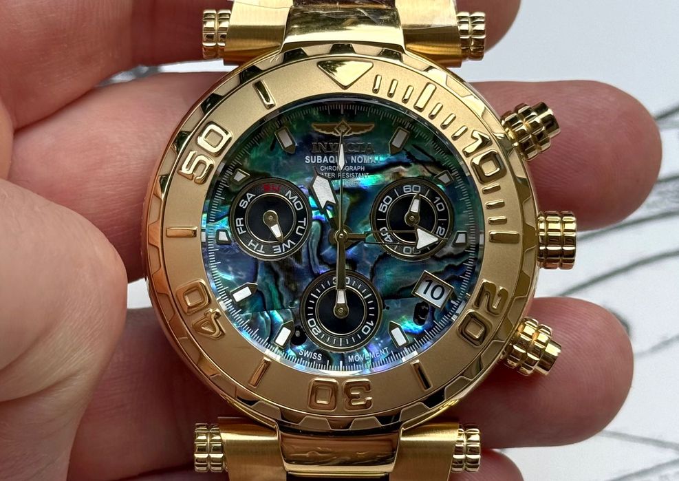 Годинник Invicta 25801 Subaqua Noma I 47 mm. Gold Abalone Swiss.