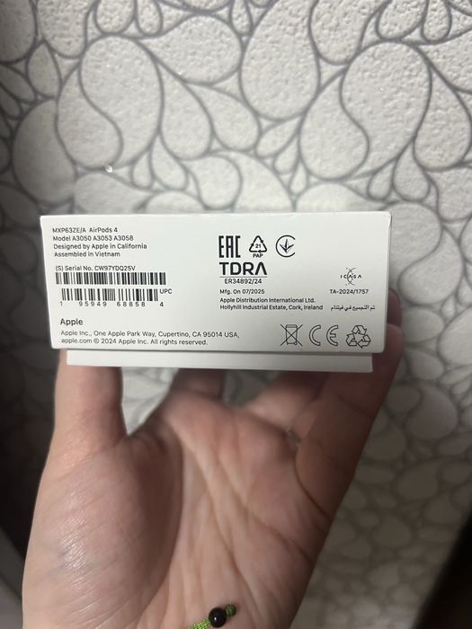 Навушники Apple AirPods 4 з гарантією