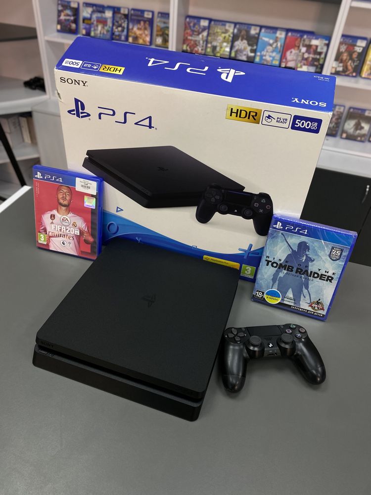 Sony PlayStation 4 Slim + Ігри (ГАРАНТІЯ 12 МІСЯЦІВ) (PlayStore)