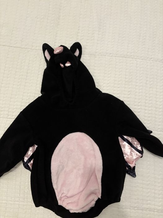 Fato de Morcego Menina 2 anos Halloween