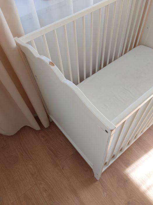 Lóżeczko dziecięce Ikea Smagora z matercaem