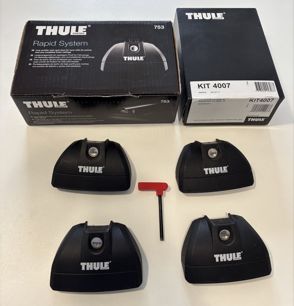 THULE Kit 4007 para Audi A4 Avant + Rapid System 753