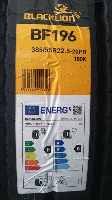 385/55R22.5 Opona ciężarowa BlackLion BF196 Prowadząca