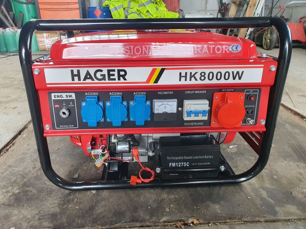 Agregat generator prądu Hager HK8000W AVR, 2500 W