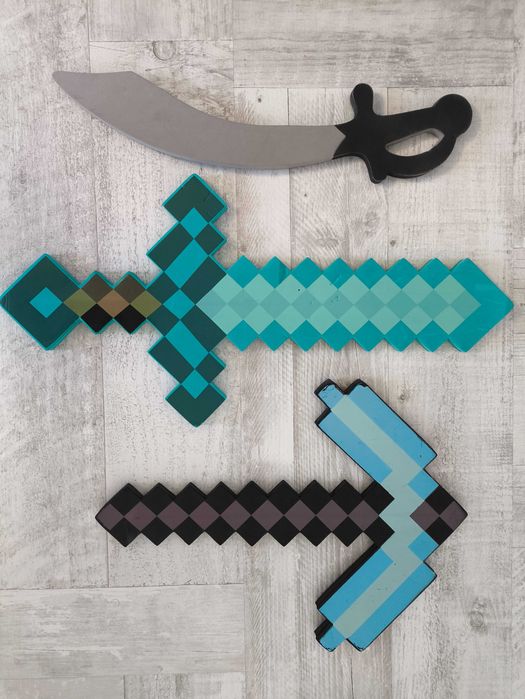 Zestaw Miecz i Kilof Minecraft + GRATIS