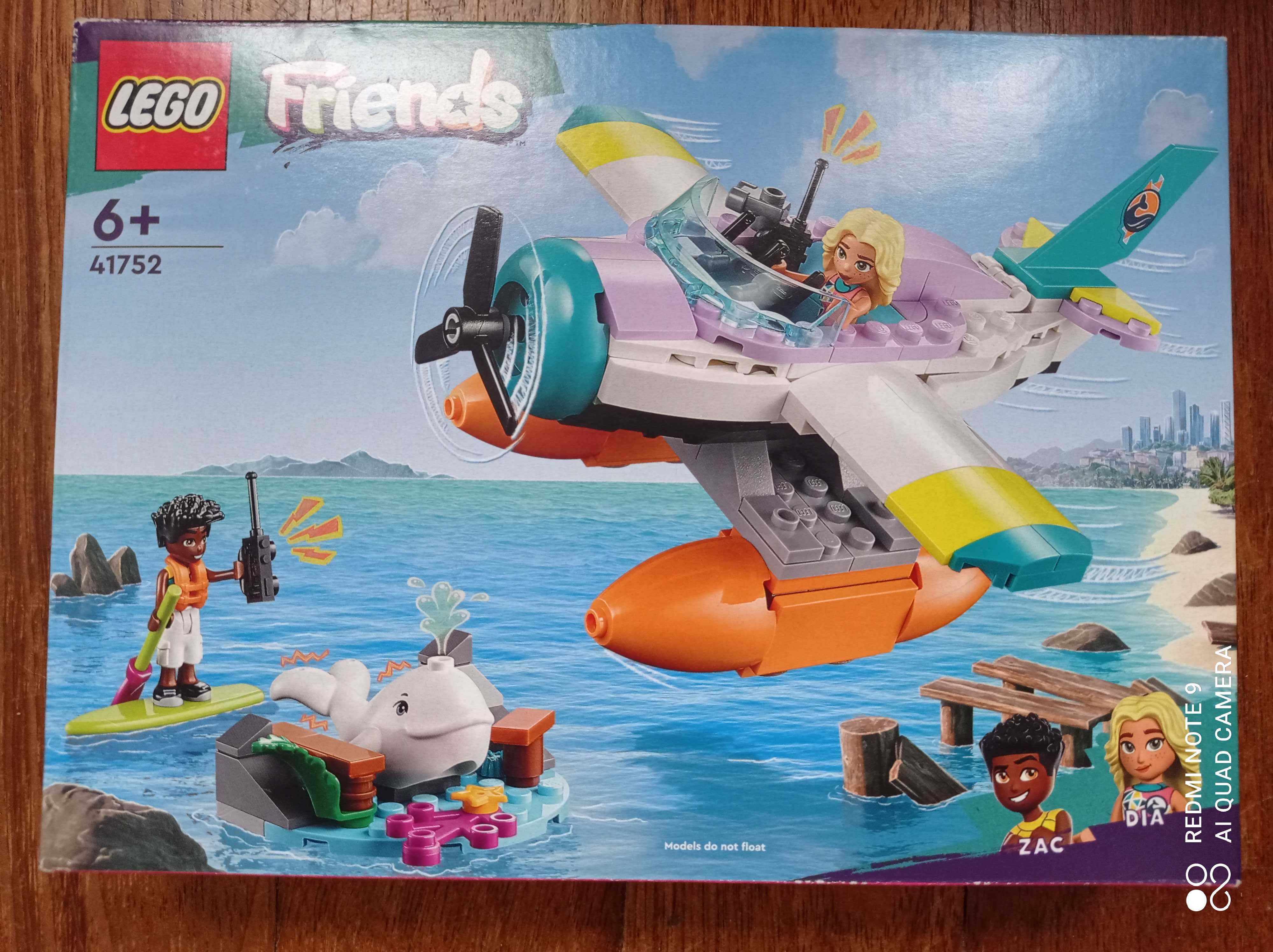 Lego Friends 6+ nr 41752 zestaw z wodolotem i wielorybem NOWY