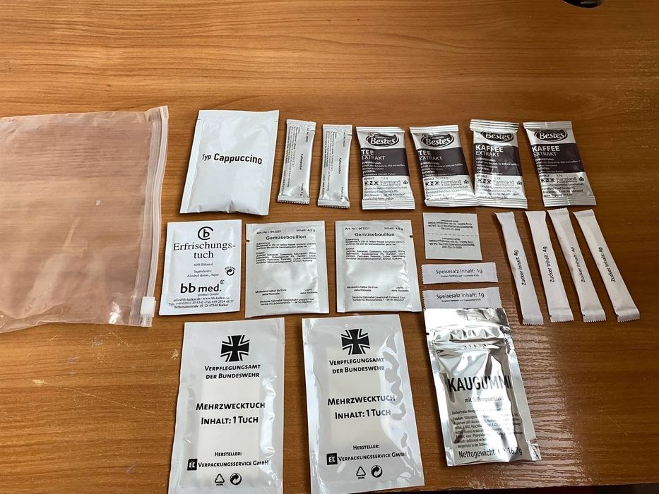 Німецький сухпайок NATO 
Меню №3 (оригінал, Німеччина)