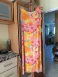 Kolorowa letnia sukienka vintage S/M