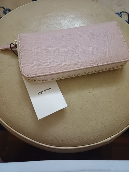 Carteira cor de rosa claro