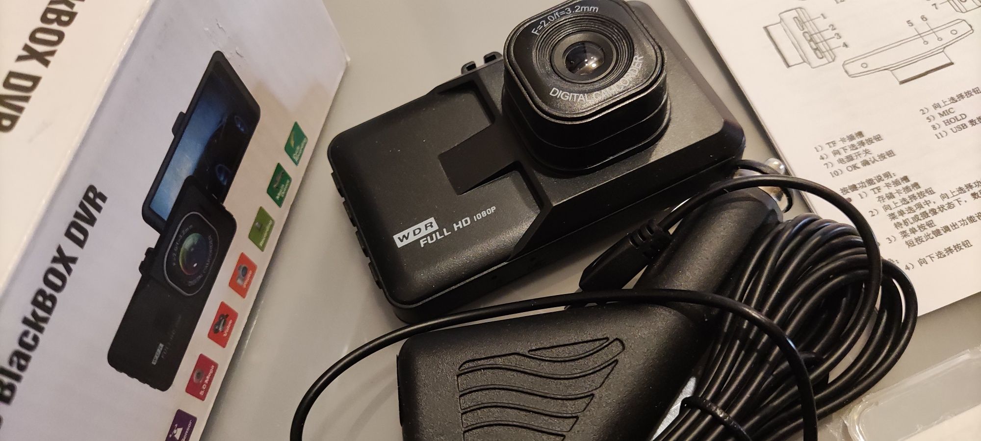 Nowa kamera samochodową wideorejestrator fuul HD