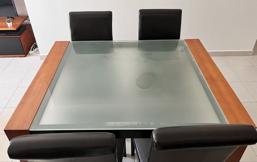 Conjunto móveis de sala de madeira