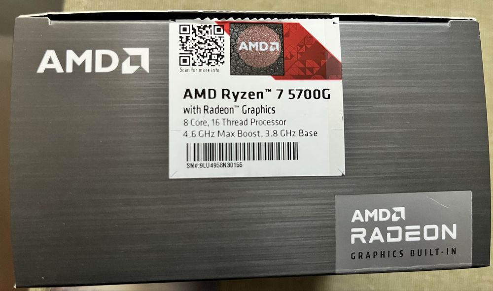 AMD Ryzen 7 5700G Gwarancja