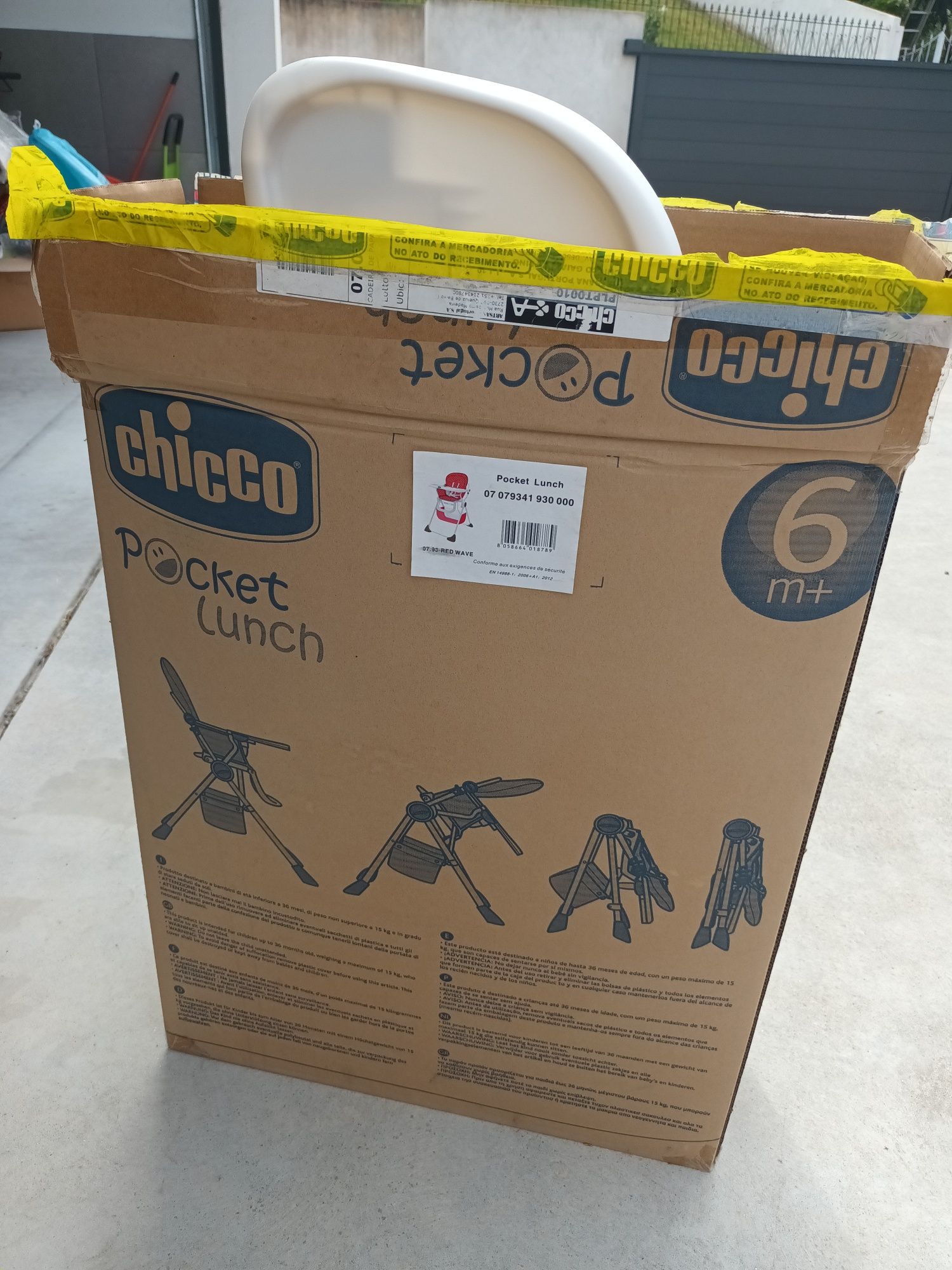 Cadeira de alimentação bebé Chicco pocket lunch dobrável