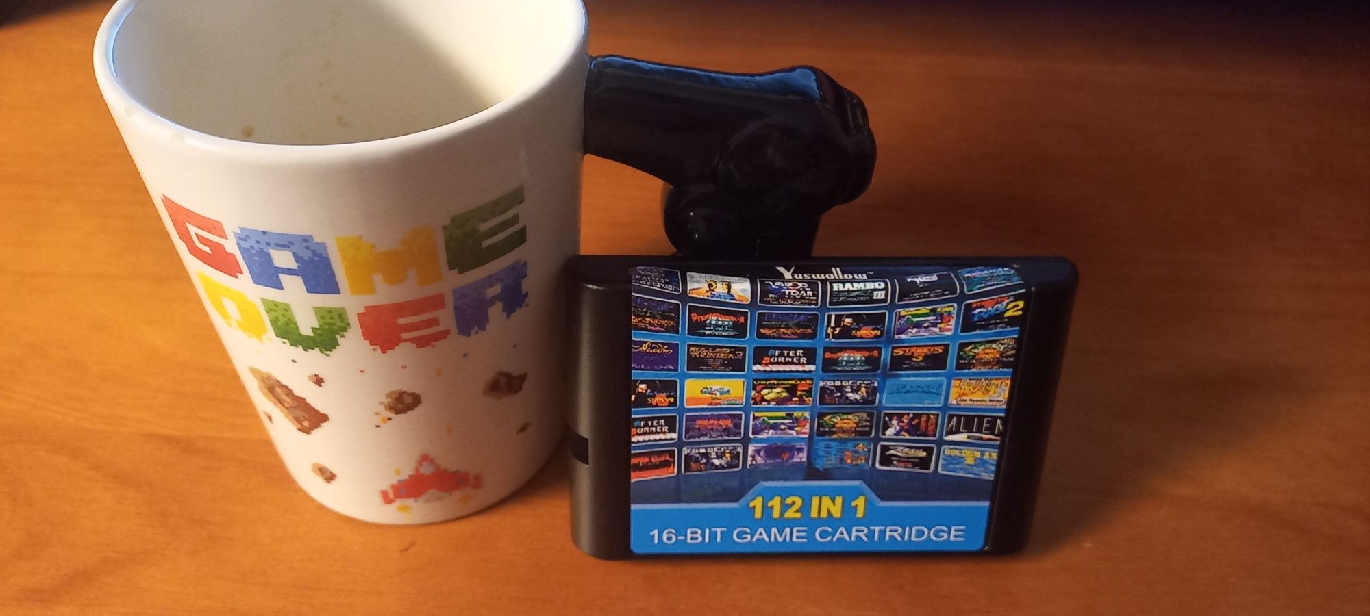 Cartucho Mega Drive com 112 jogos