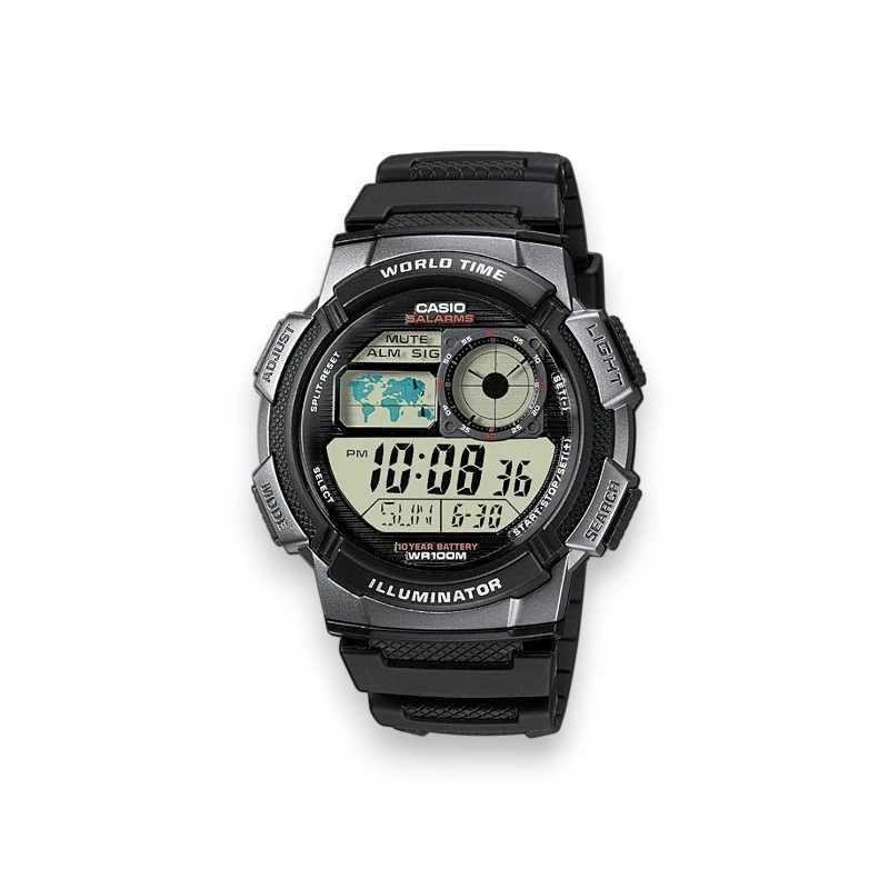 Zegarek męski Casio AE-1000W-1BV WORLD TIME + BOX