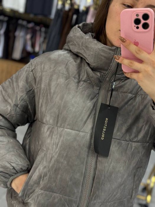 жіноча тепла кутра оверсайз  з капюшоном 42 44