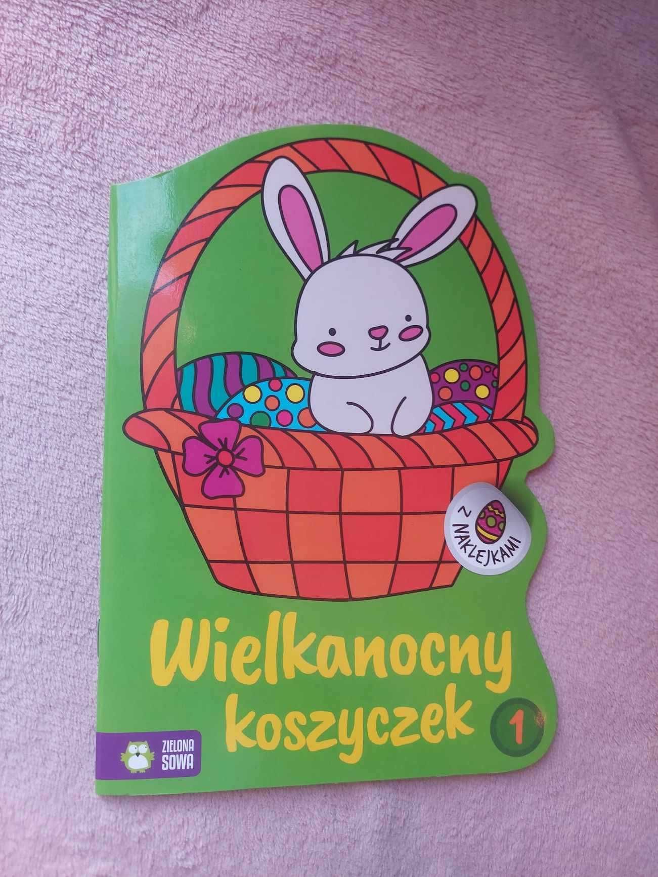 Wielkanocny koszyczek kolorowanka