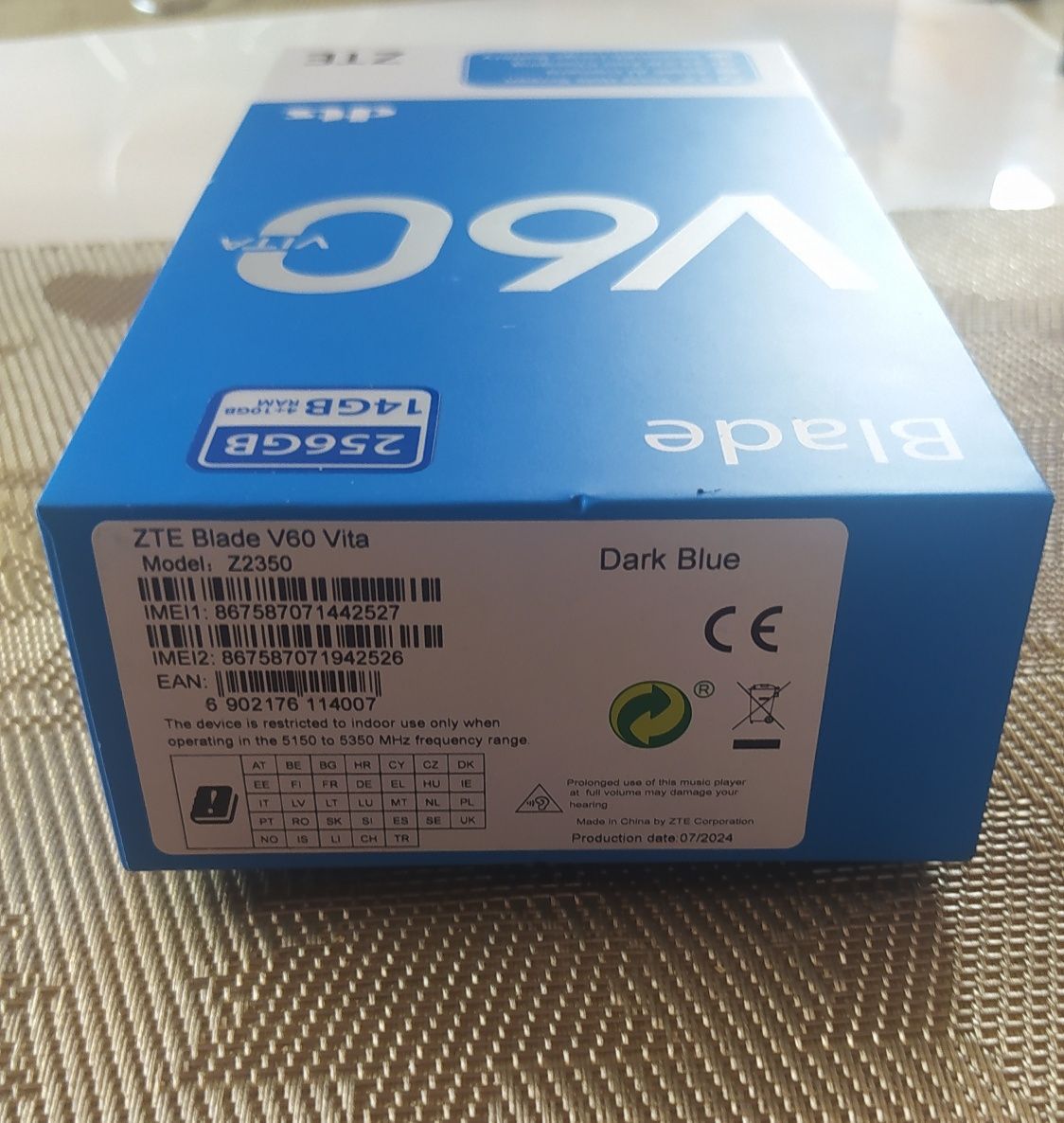 Smartfony ZTE BLADE V60 Vita 256/14 GB zybkie, nowe, super parametry