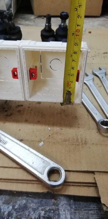 Tomadas, interruptores, caixa contador