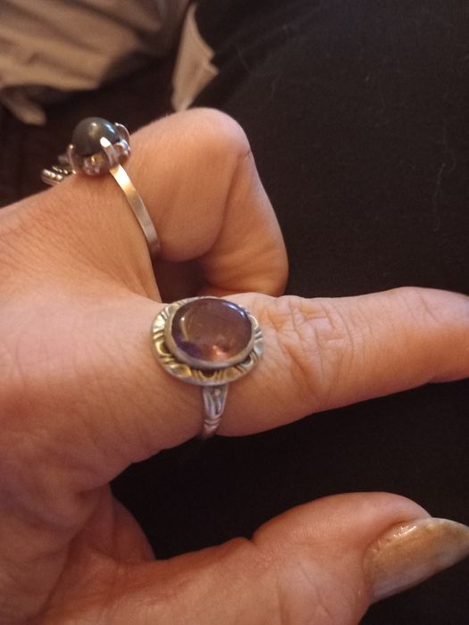 Stary srebrny pierścionek