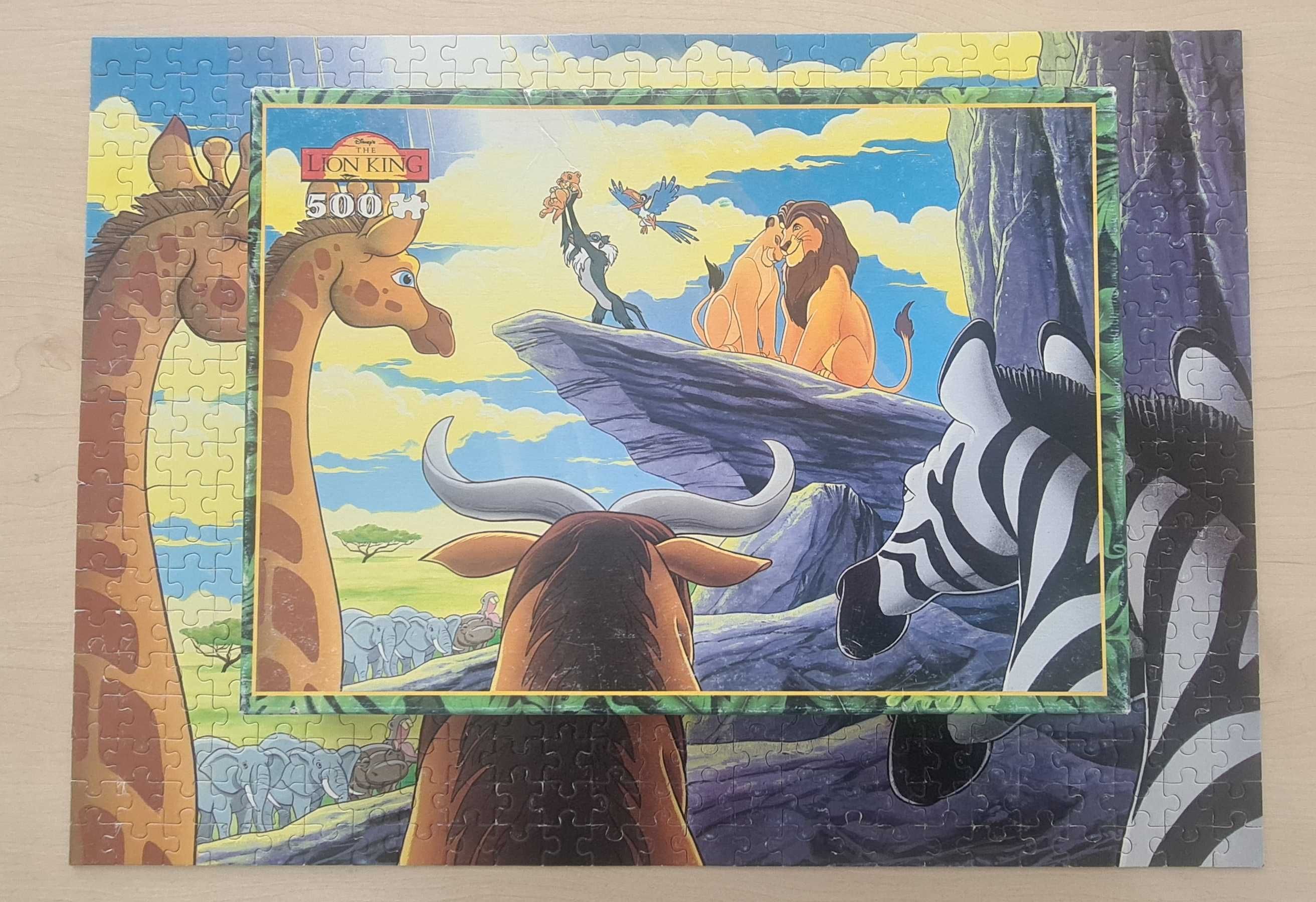 Puzzle Jumbo Lion KING Król LEW 500 stare PRL