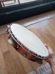 Pandeiro artesanal de couro - perfeito para capoeira!