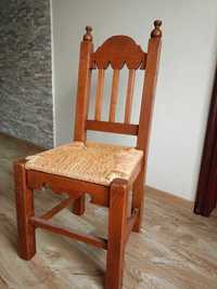 Solidne dębowe krzesła 4 sztuki