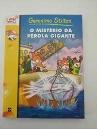 Livro do Gerônimo Stilton "O mistério da pérola gigante"